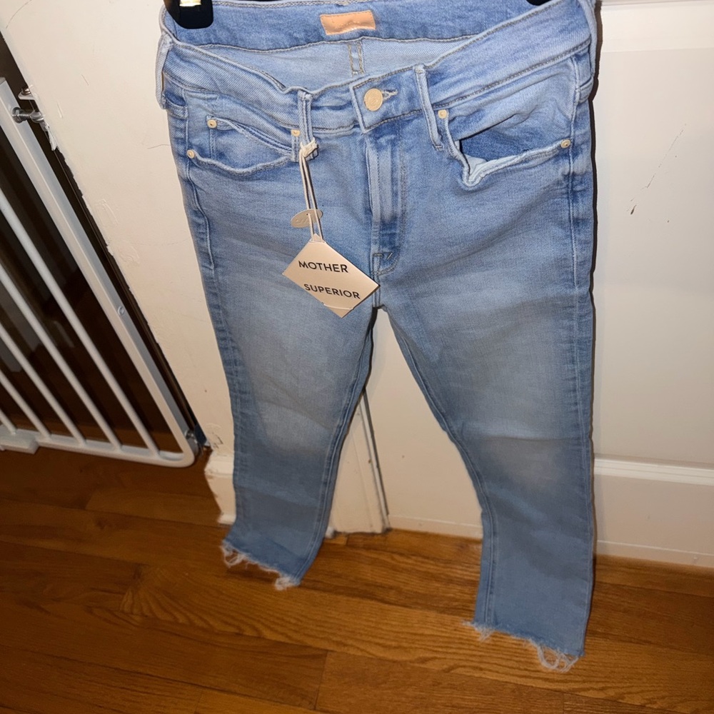 MOTHER Light Wash Ankle Jeans